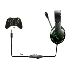 Spirit of Gamer PRO-H3 Xbox One/Series X/S zöld gamer headset
