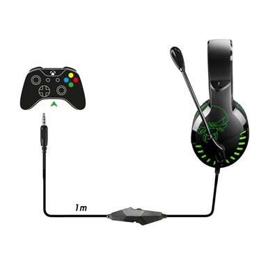 Spirit of Gamer PRO-H3 Xbox One/Series X/S zöld gamer headset
