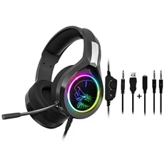 Spirit of Gamer PRO-H8 RGB fekete vezetékes gamer headset