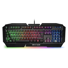 Spirit of Gamer PRO-K5 HUN fekete RGB USB gamer billentyűzet