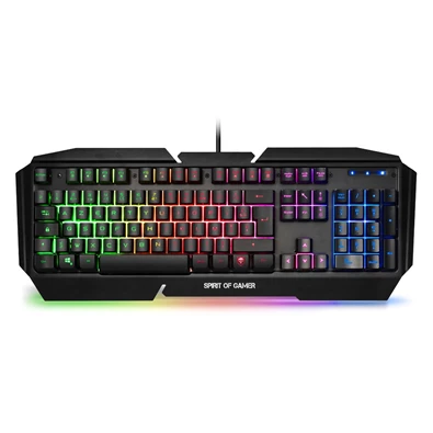 Spirit of Gamer PRO-K5 HUN fekete RGB USB gamer billentyűzet