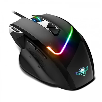 Spirit of Gamer PRO-M3 RGB 7200DPI fekete gamer egér + egérpad