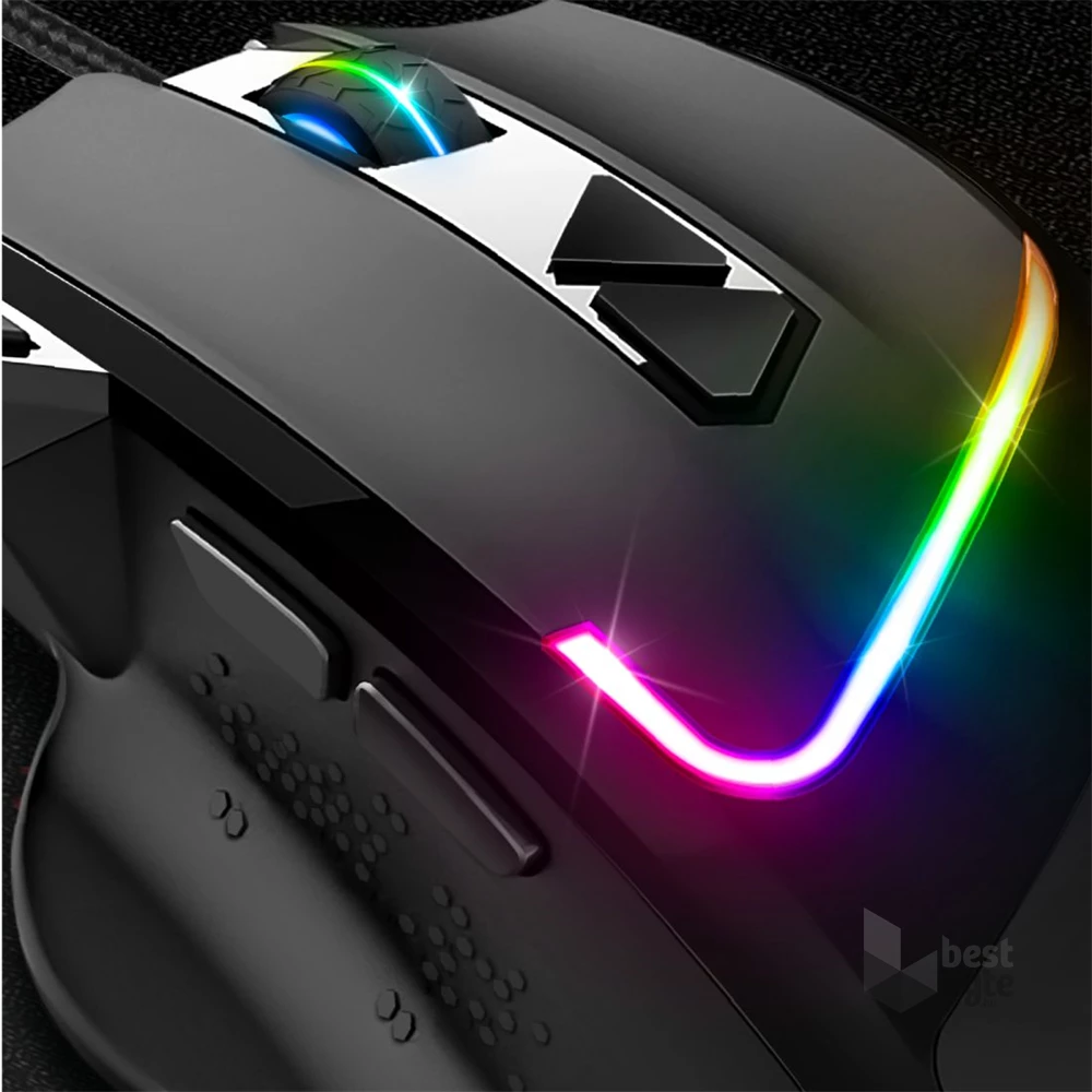 Spirit of Gamer PRO-M3 RGB 7200DPI fekete gamer egér + egérpad