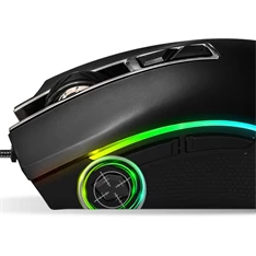 Spirit of Gamer PRO-M6 RGB 4800DPI fekete gamer egér