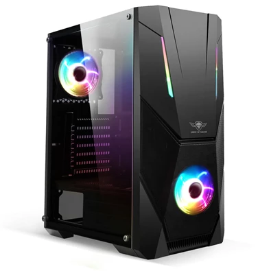 Spirit of Gamer Rogue V RGB fekete ablakos táp nélküli ATX ház