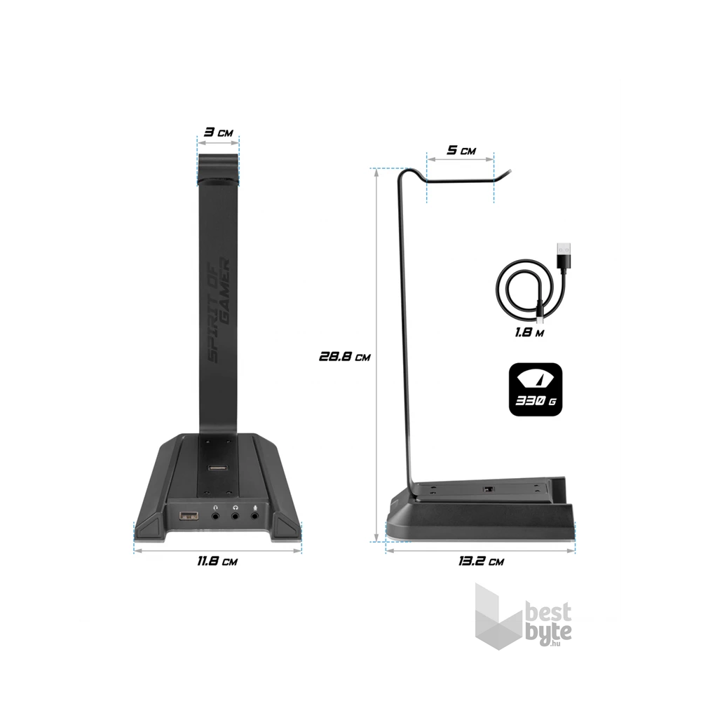 Spirit of Gamer SENTINEL 7.1 fejhallgató állvány