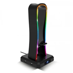 Spirit of Gamer SENTINEL RGB USB fejhallgató állvány