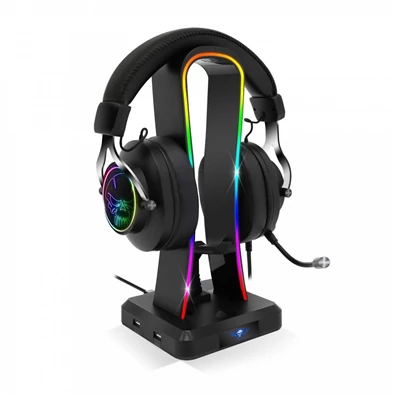 Spirit of Gamer SENTINEL RGB USB fejhallgató állvány