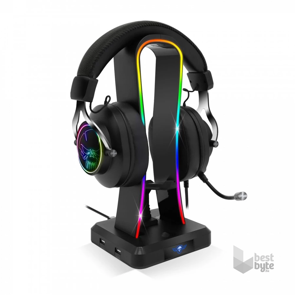 Spirit of Gamer SENTINEL RGB USB fejhallgató állvány