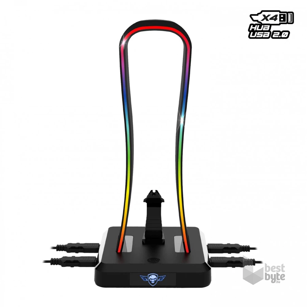 Spirit of Gamer SENTINEL RGB USB fejhallgató állvány