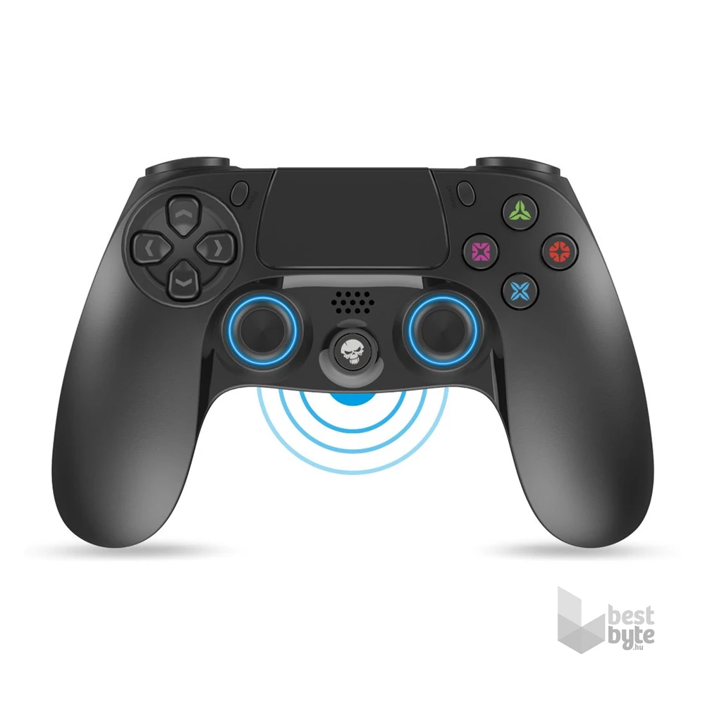 Spirit of Gamer SOG-BTGP41 XGP PS4/PS3 Bluetooth vezeték nélküli fekete-kék kontroller