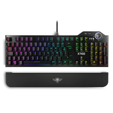 Spirit of Gamer XPERT K900 HUN fekete RGB USB mechanikus gamer billentyűzet