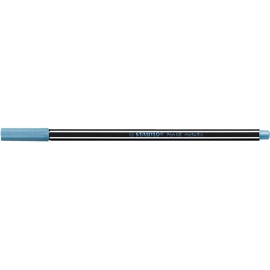 Stabilo Pen 68 metallic metálkék filctoll