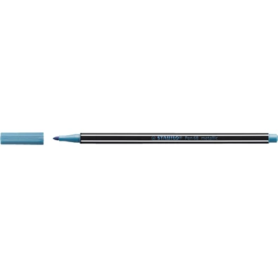 Stabilo Pen 68 metallic metálkék filctoll