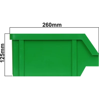 Stalflex BIN-L-G zöld színű nagy méretű tárolódoboz