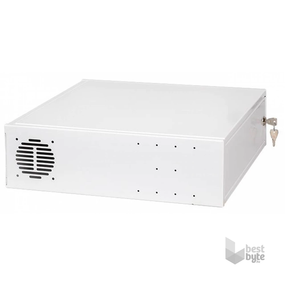 Stalflex CHR19-3U-420W 19" 3U 420mm mély fehér CCTV rack