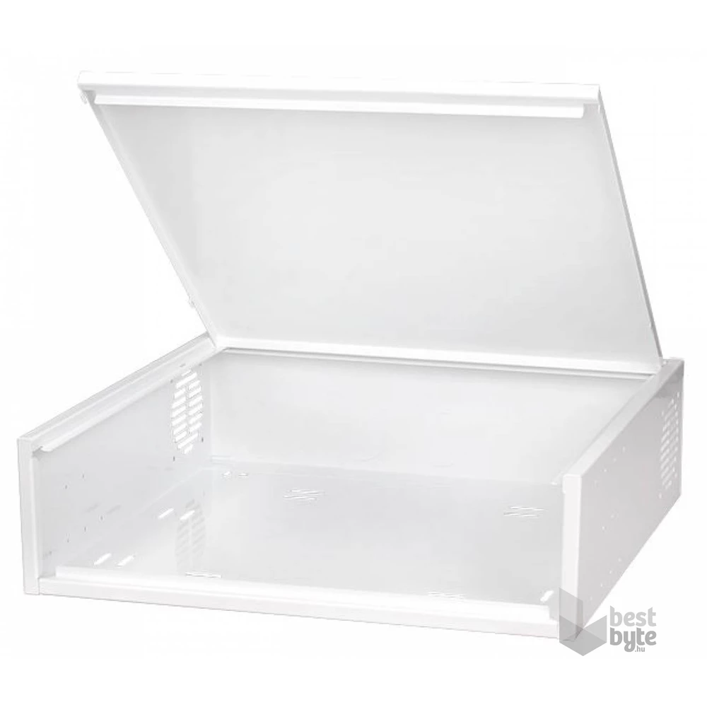 Stalflex CHR19-3U-420W 19" 3U 420mm mély fehér CCTV rack