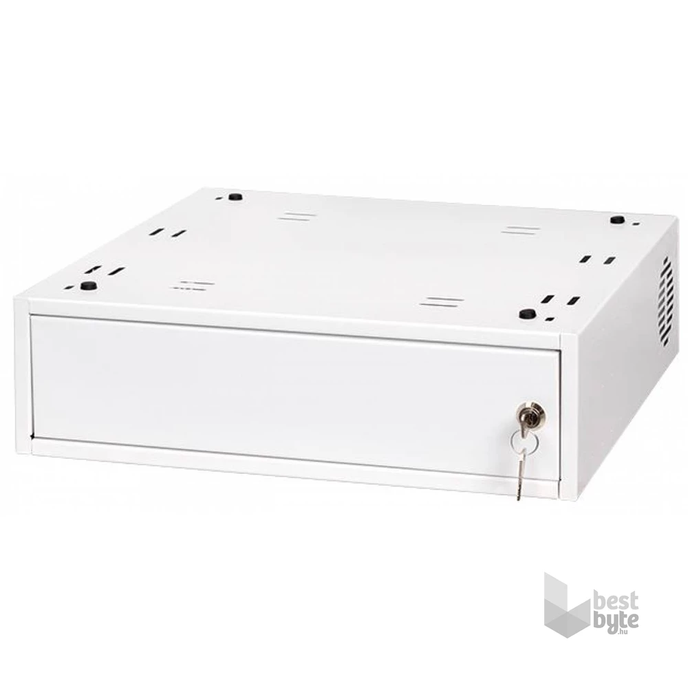 Stalflex CHR19-3U-420W 19" 3U 420mm mély fehér CCTV rack