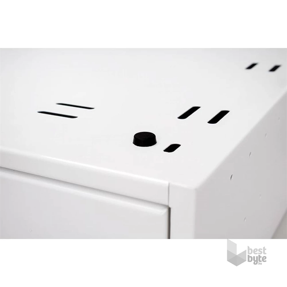 Stalflex CHR19-3U-420W 19" 3U 420mm mély fehér CCTV rack