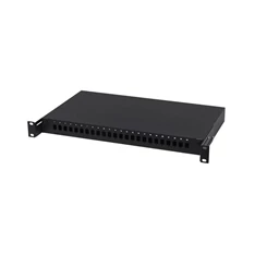 Stalflex PPDF-19-1U-24SLX-B 24xSC simplex fix fekete optikai rendező fiók