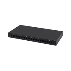 Stalflex PPDF-19-1U-24SLX-B 24xSC simplex fix fekete optikai rendező fiók