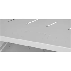 Stalflex RC19-4U-350GG 19" 4U 350 mm mély lapraszerelt szürke üveg ajtós fali rack szekrény (Használt - A)