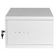 Stalflex RC19-4U-350GG 19" 4U 350 mm mély lapraszerelt szürke üveg ajtós fali rack szekrény (Használt - A)