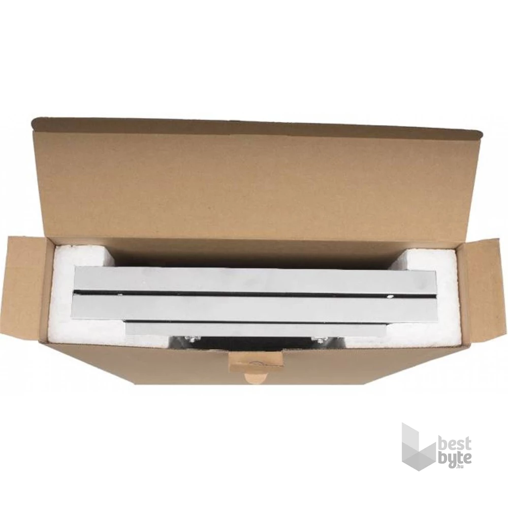 Stalflex RC19-4U-350GG 19" 4U 350 mm mély lapraszerelt szürke üveg ajtós fali rack szekrény (Használt - A)
