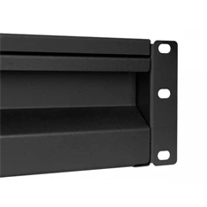 Stalflex RD19-2U-B 19" 2U zárható fekete rack fiók