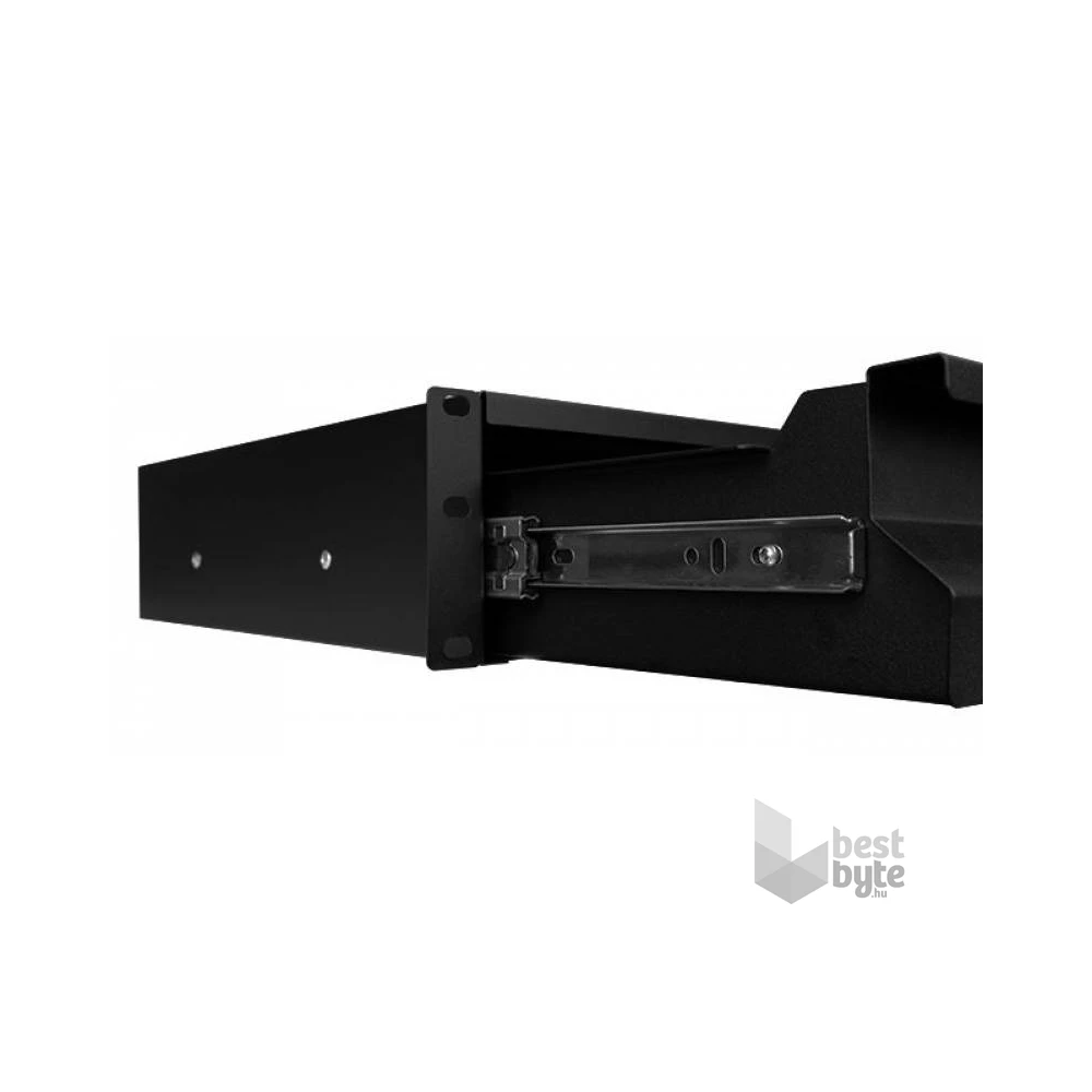Stalflex RD19-2U-B 19" 320mm 2U zárható fekete rack fiók