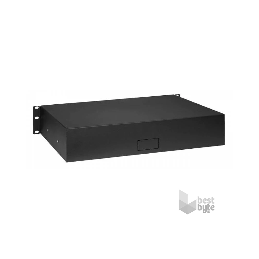 Stalflex RD19-2U-B 19" 320mm 2U zárható fekete rack fiók