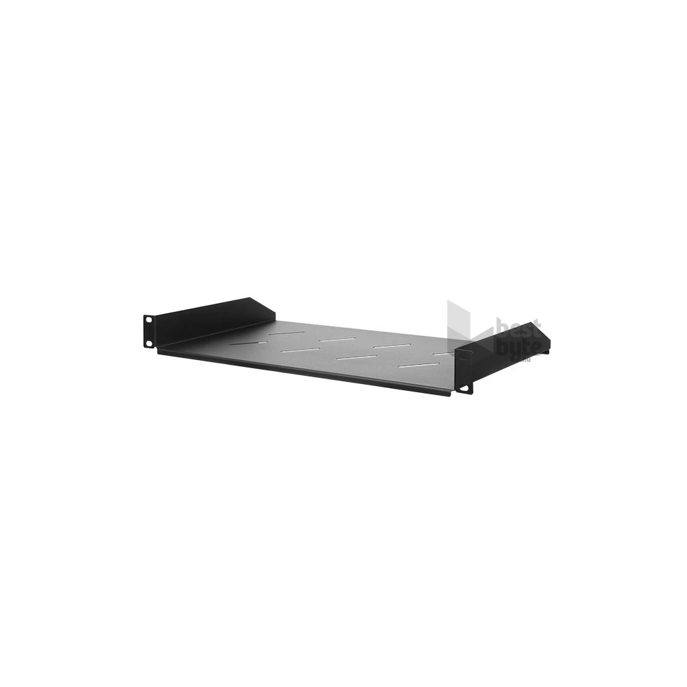 Stalflex RSF19-1U-270B 19" 1U 270mm mély 2 ponton rögzíthető fekete fix tálca
