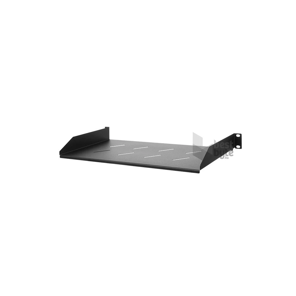 Stalflex RSF19-1U-270B 19" 1U 270mm mély 2 ponton rögzíthető fekete fix tálca