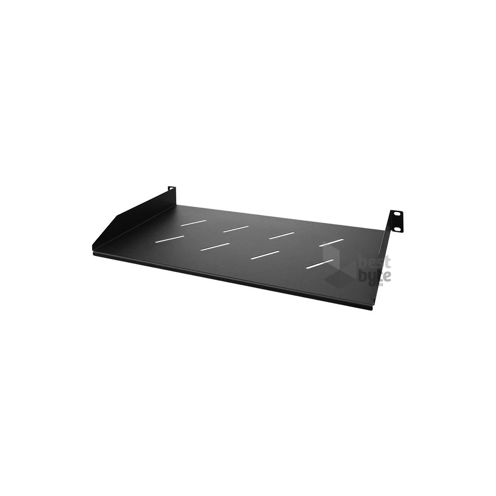Stalflex RSF19-1U-270B 19" 1U 270mm mély 2 ponton rögzíthető fekete fix tálca