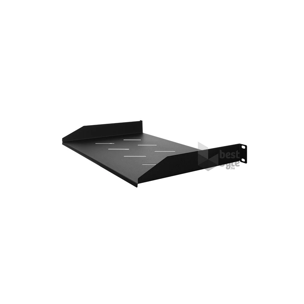 Stalflex RSF19-1U-270B 19" 1U 270mm mély 2 ponton rögzíthető fekete fix tálca