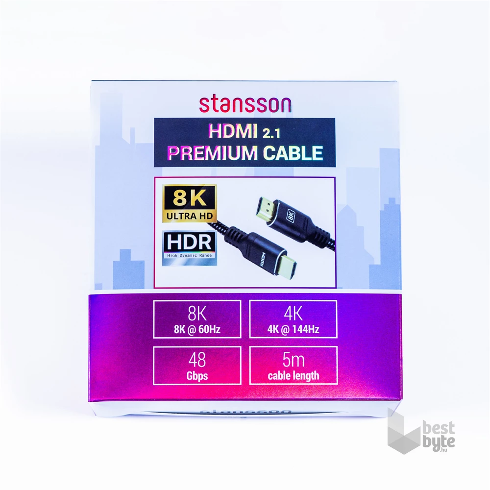 Stansson 5m HDMI 2.1 kábel