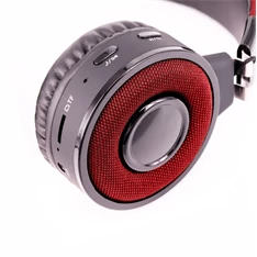 Stansson BHP201RB Bluetooth piros-fekete fejhallgató