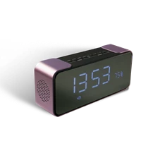 Stansson BSP343P rózsaszín Bluetooth hordozható órás rádió