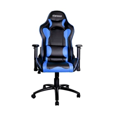 Stansson UCE501BK ergonomikus fekete/kék gamer szék