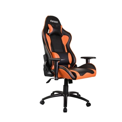 Stansson UCE502BA ergonomikus fekete/narancssárga gamer szék