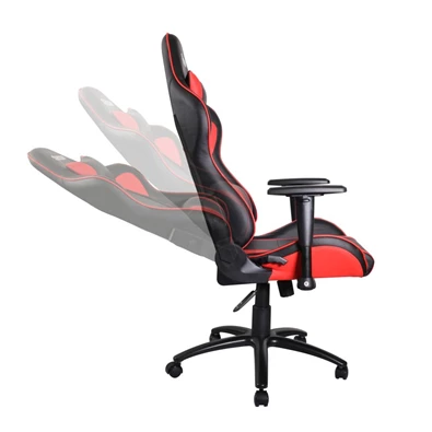 Stansson UCE503BR ergonomikus fekete/piros gamer szék