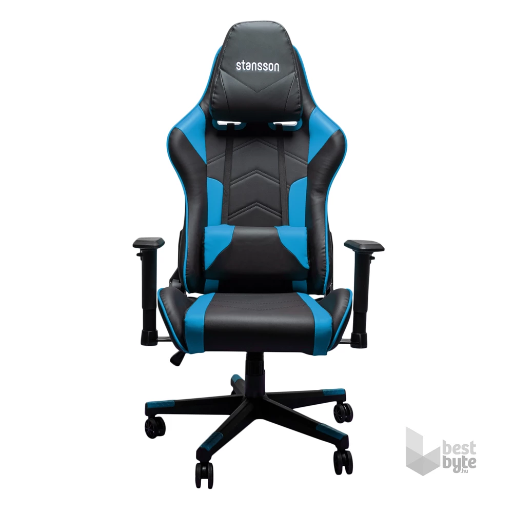 Stansson UCE602BK fekete-kék gamer szék