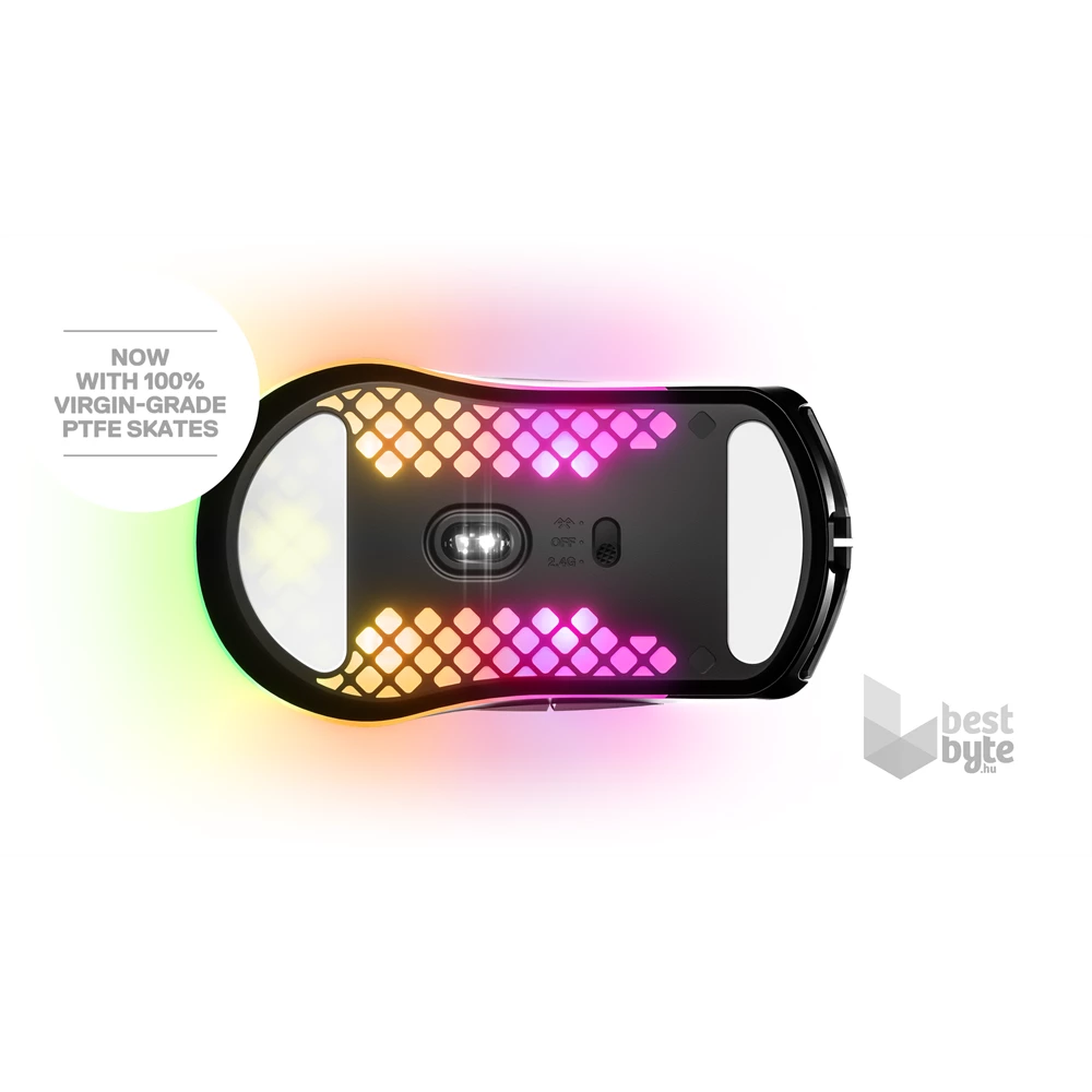 SteelSeries Aerox 3 (2022) Onyx wireless fekete optikai gamer egér