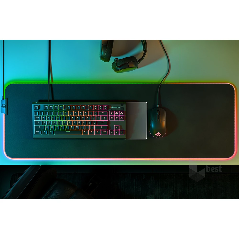 SteelSeries Apex 3 TKL UK fekete gamer billentyűzet