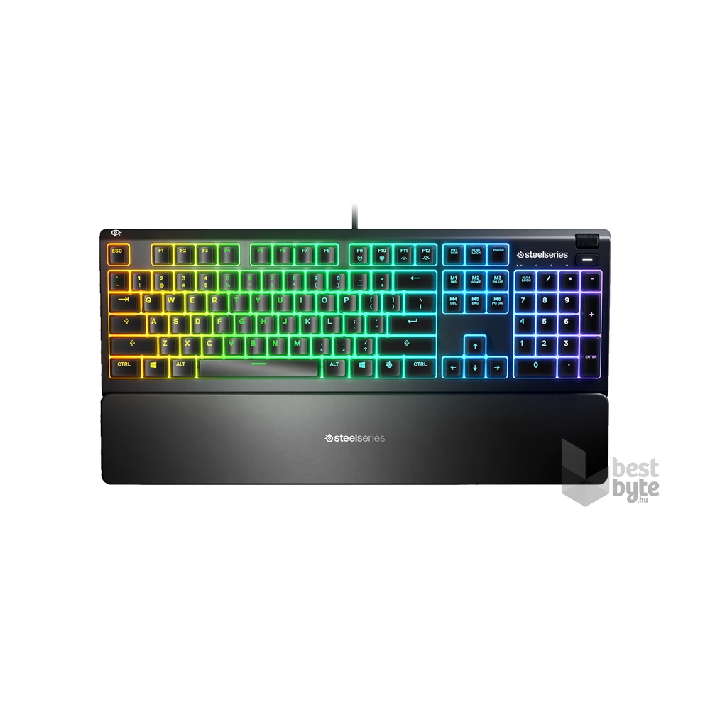 SteelSeries Apex 3 UK fekete gamer billentyűzet