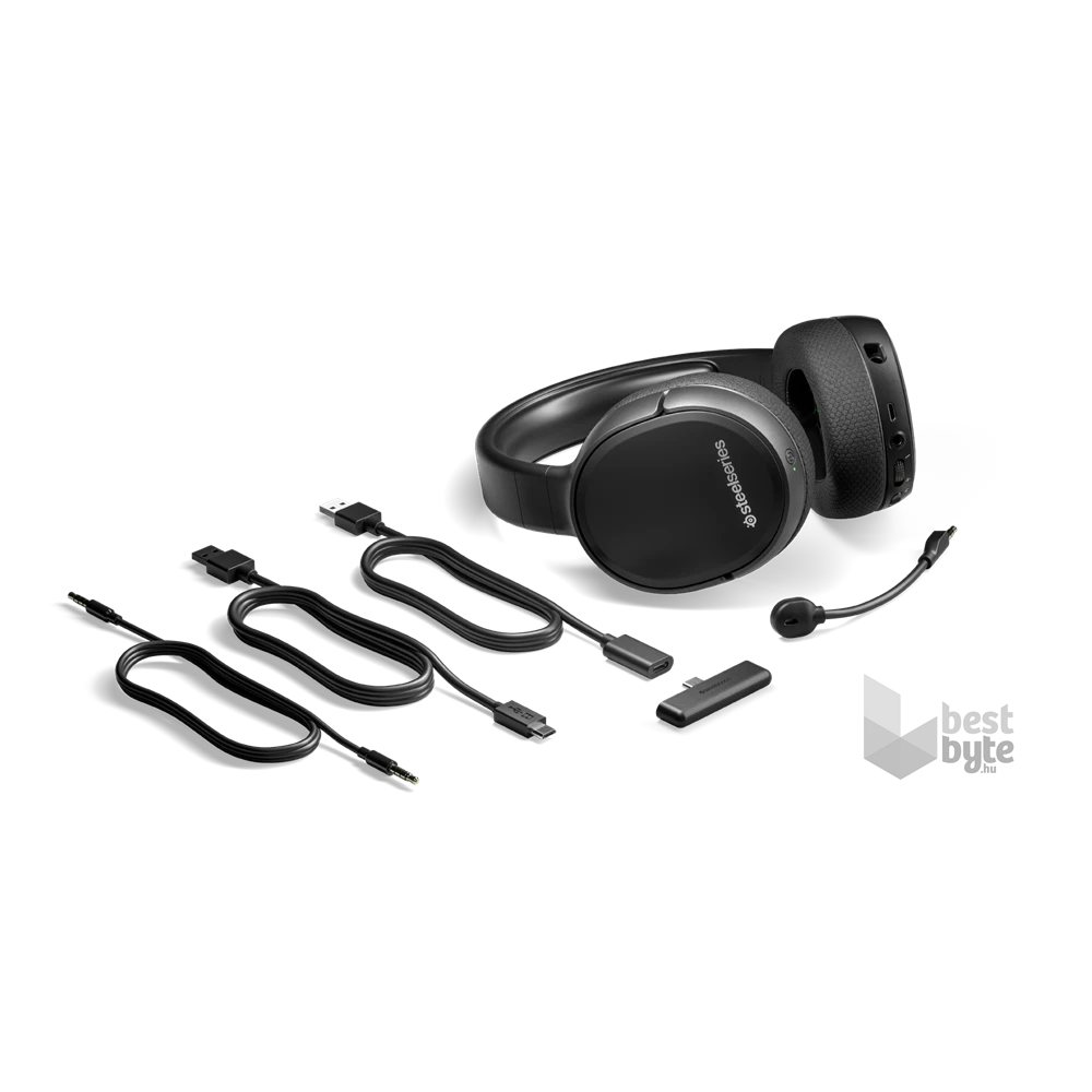 SteelSeries Arctis 1 Wireless X Xbox Series X fekete gamer headset