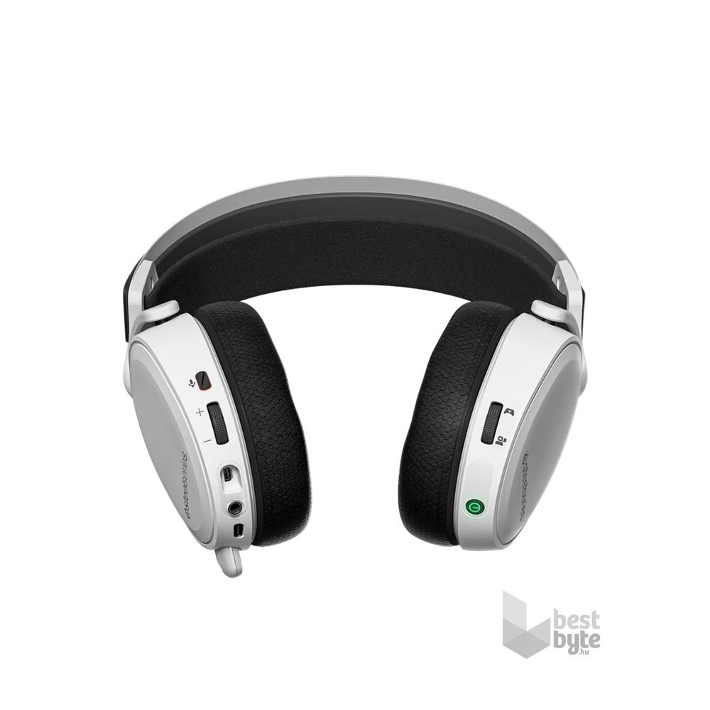 SteelSeries Arctis 7+ fehér vezeték nélküli gamer headset
