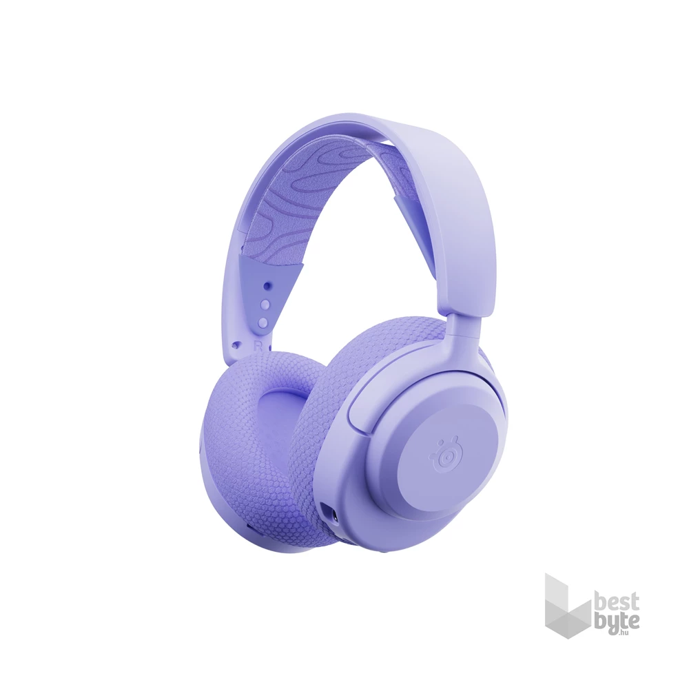 SteelSeries Arctis Nova 3P vezeték nélküli lila gamer headset