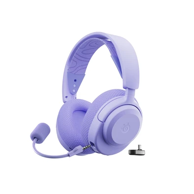 SteelSeries Arctis Nova 3P vezeték nélküli lila gamer headset