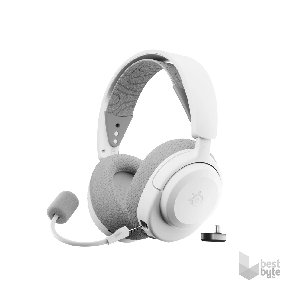 SteelSeries Arctis Nova 3X vezeték nélküli fehér gamer headset